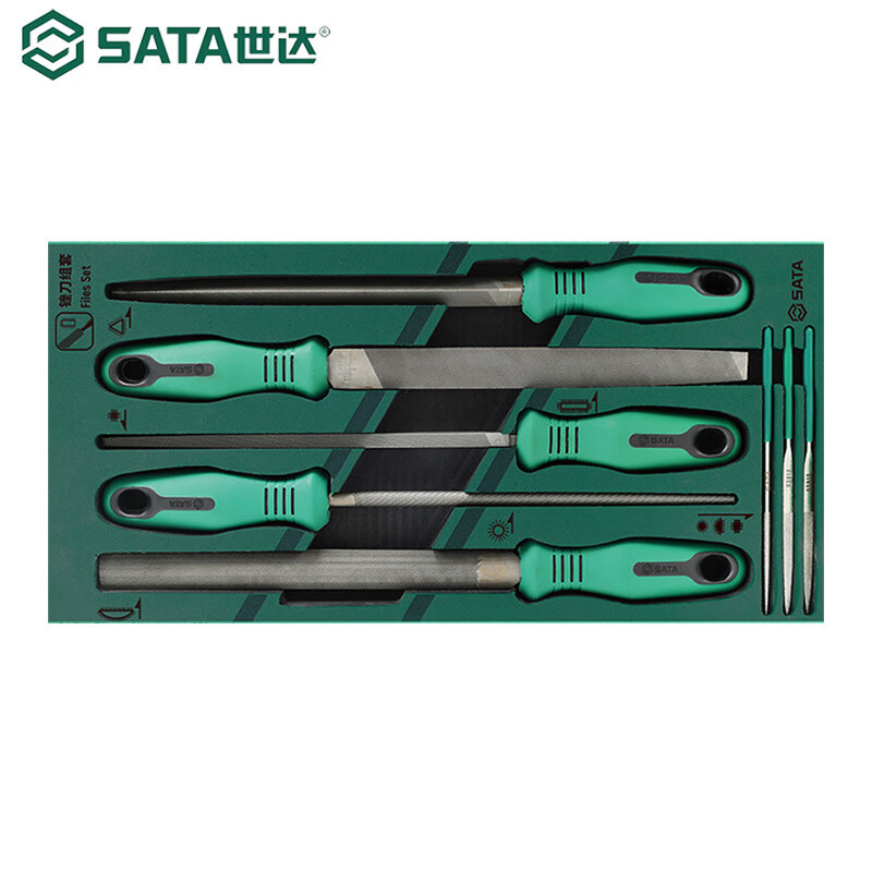 世达(SATA) 工具托套装8件锉刀组套375×185×4mm 09910