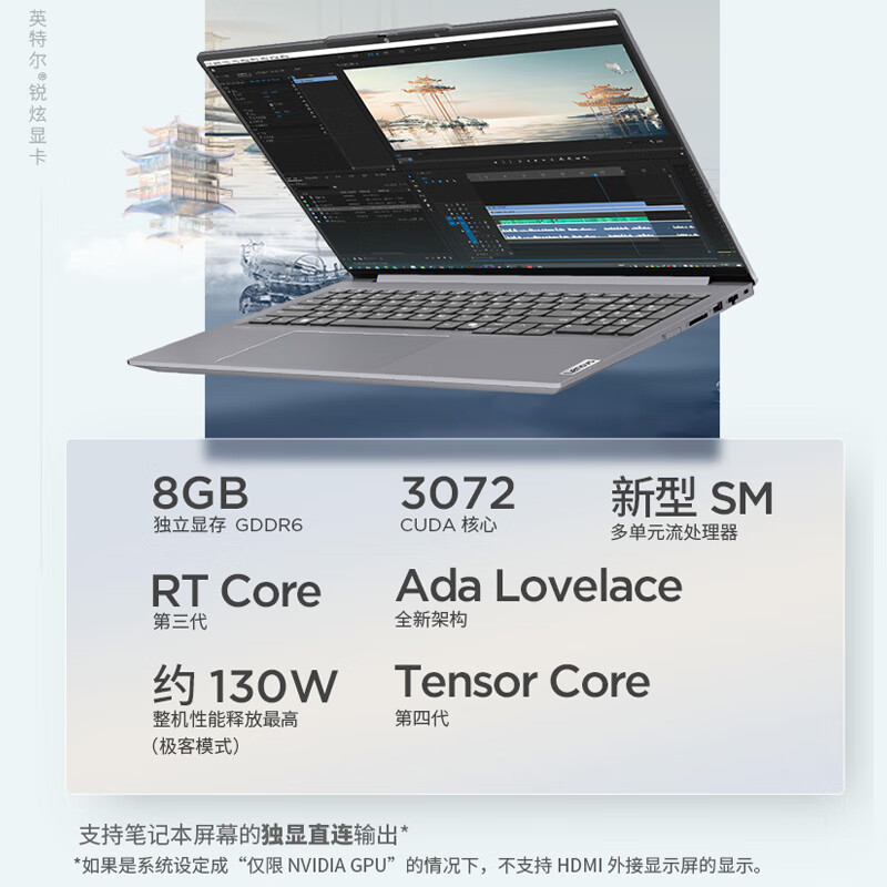 ThinkPad联想ThinkBook 16+ 2024 AI全能本 英特尔酷睿Ultra9 185H 16英寸轻薄办公笔记本电脑(32G 2T 3.2K RTX4060)