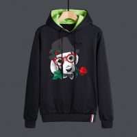 冬季男士卫衣加绒加厚打底衫保暖衣服长袖青少年上衣胖子连帽L233
