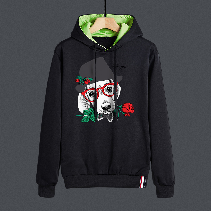 冬季男士卫衣加绒加厚打底衫保暖衣服长袖青少年上衣胖子连帽L233