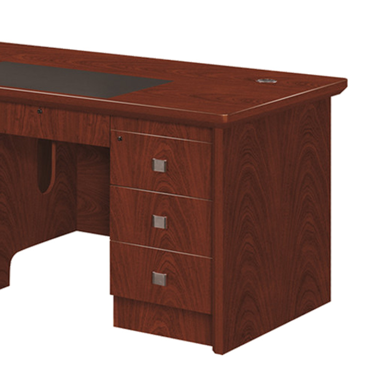 巴洛卡油漆办公桌16米班台桌电脑桌单人位职员桌jc2116胡桃色