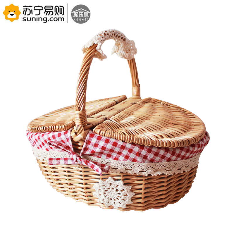 家乐惠 手提篮 圆形