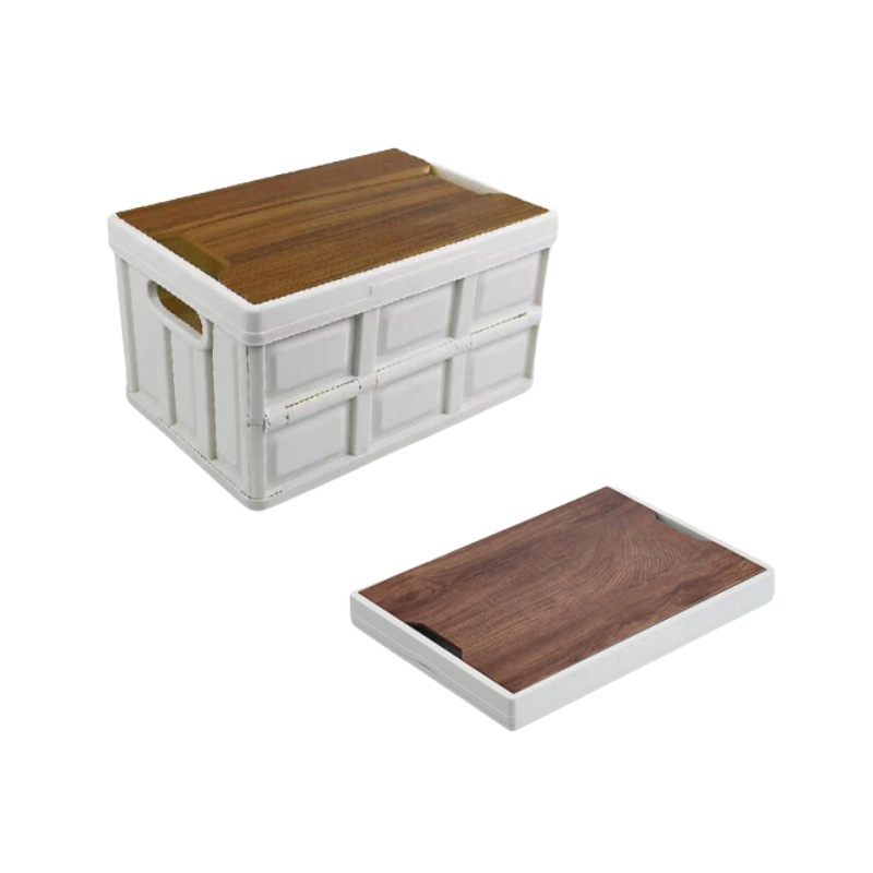 趣游帮木盖款折叠收纳箱30LQ515