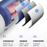 美的(Midea)电热水器家用F6015-NA3(H) 美的热水器60升速热极地白机械式 搪瓷内胆安全防护