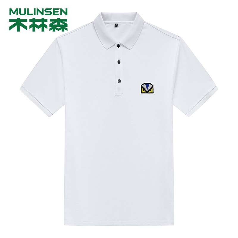 [直营]木林森(MULINSEN)夏季POLO衫男女款休闲短袖翻领T恤户外休闲衣