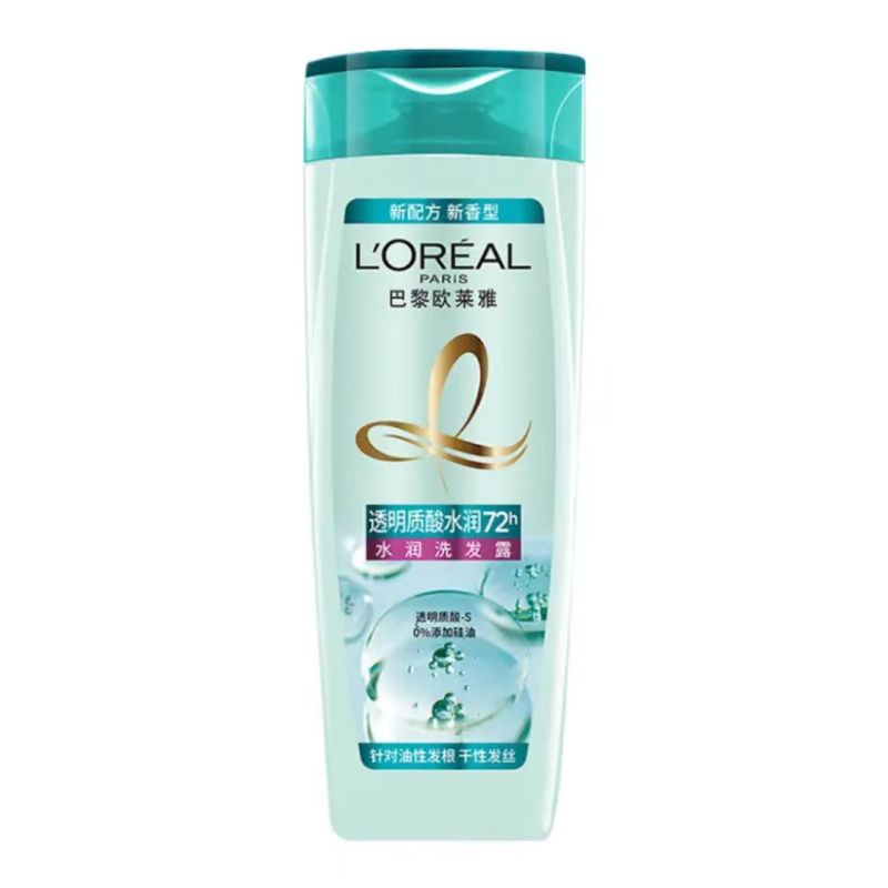 欧莱雅美发透明质酸控油倍润去头屑无硅洗发水露200ml