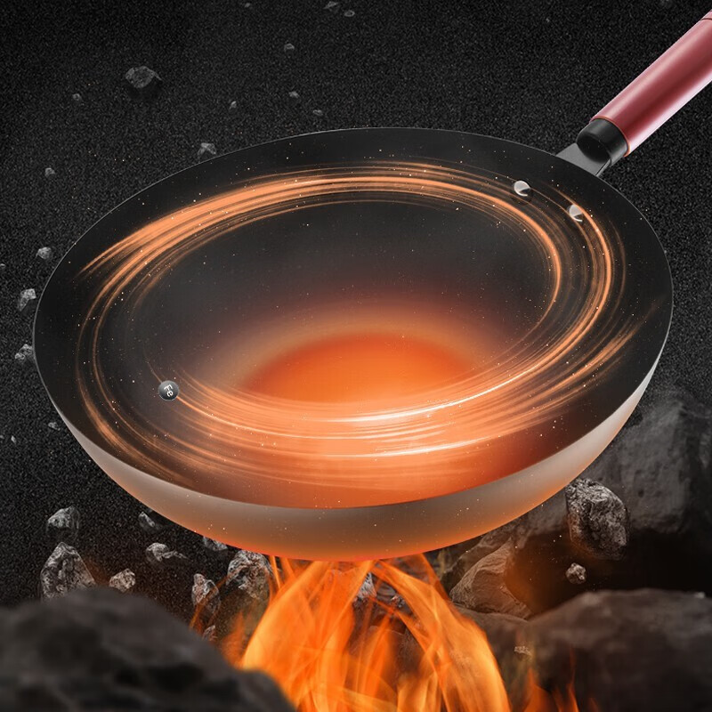 爱仕达 精铁无涂层爆炒锅 CF32B6TG锅高清大图