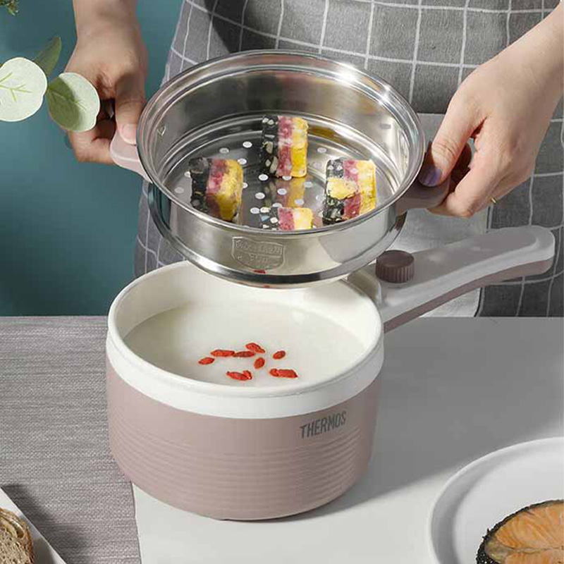 膳魔師电煮锅1.5L不粘内胆陶瓷釉电火锅EHA-4311A-SP高清大图