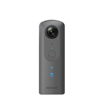 理光 THETA V 360度VR全景相机/摄像机 4K视频运动相机/照相机 金属灰