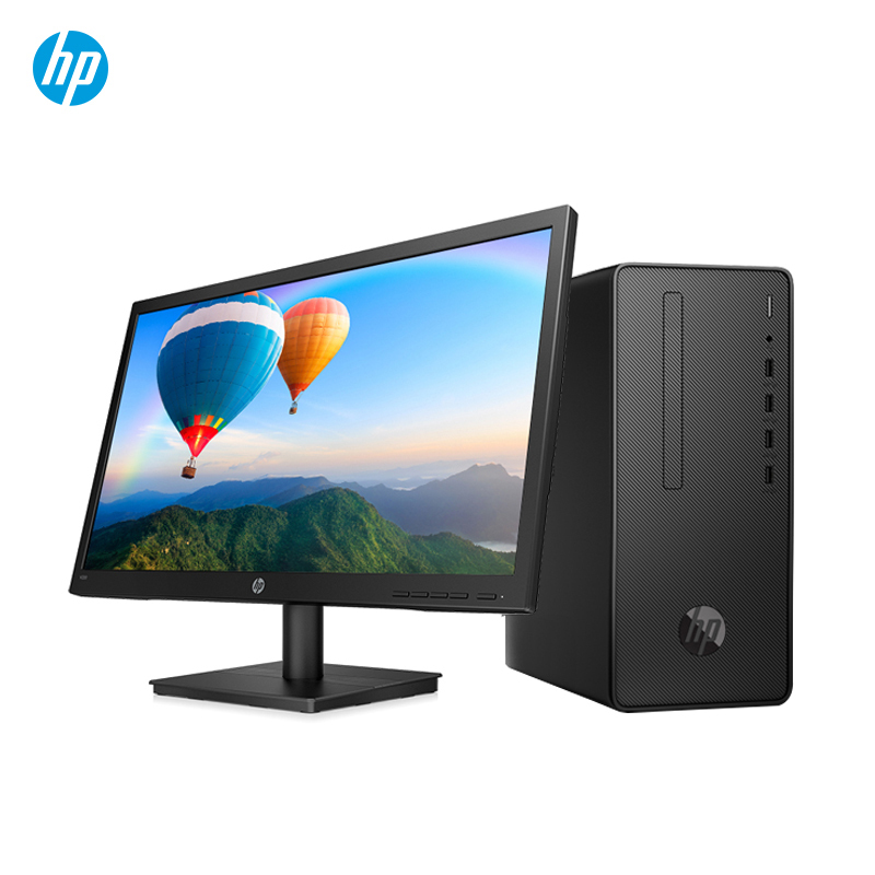 惠普(HP) Desktop Pro G2 MT i3-9100(3.6G 6M 4核) 4G(DDR4 2400) 1TB商务办公台式电脑
