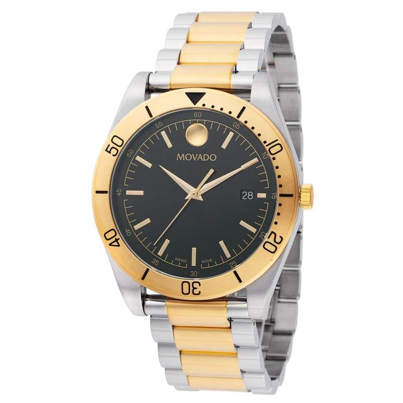 Movado石英男士运动手表mm防水米商务休闲 男款高清大图