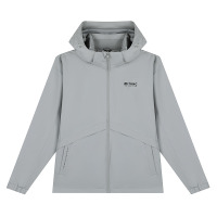 361°男装新款绒里风衣常规舒适运动外套552444610 XXL 雷云灰