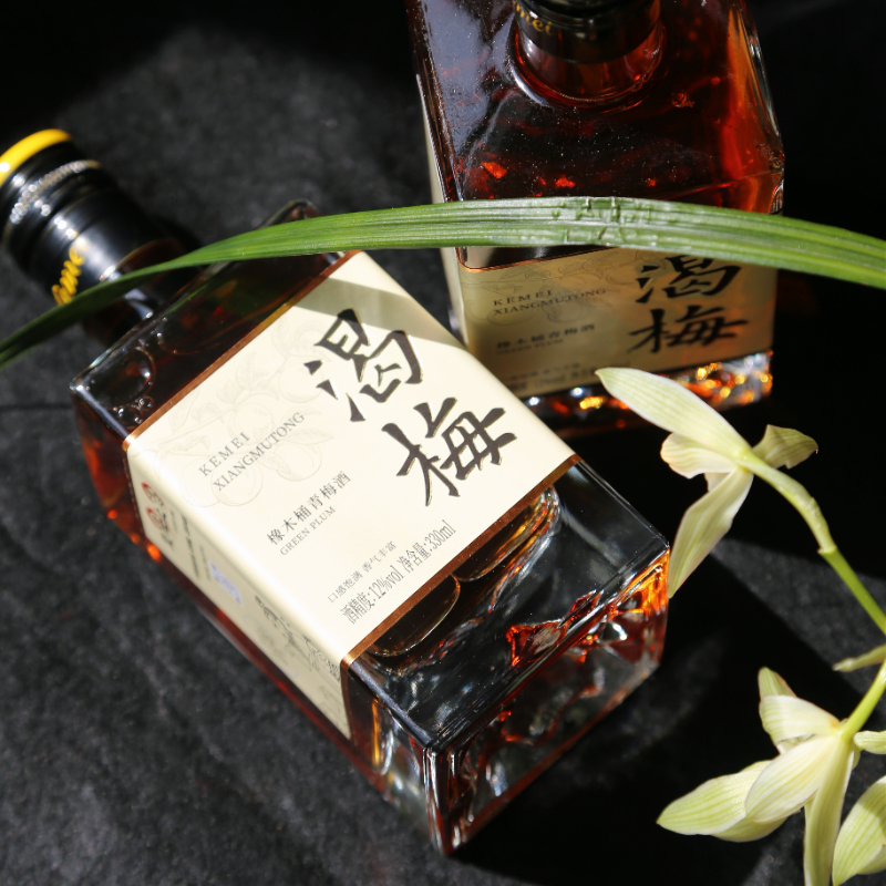 渴梅橡木桶青梅酒12度330ml微醺甜酒低度果酒方瓶送礼自饮聚会高清大图