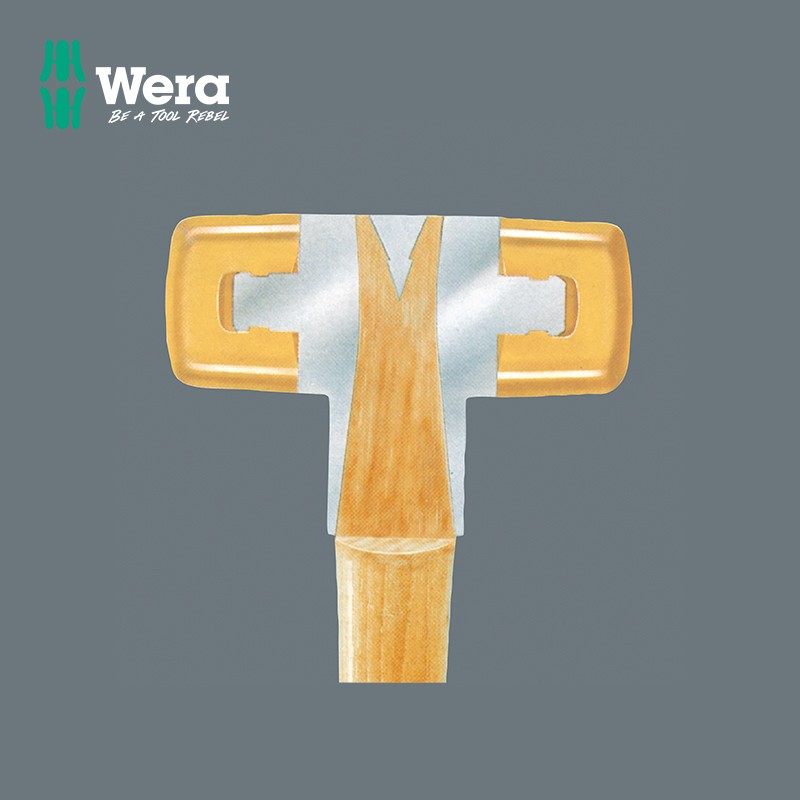 维拉(WERA)尼龙锤德国100/101/102进口安全锤聚氨酯无弹力锤头橡胶安装锤 101尼龙锤头6号[50mm]高清大图