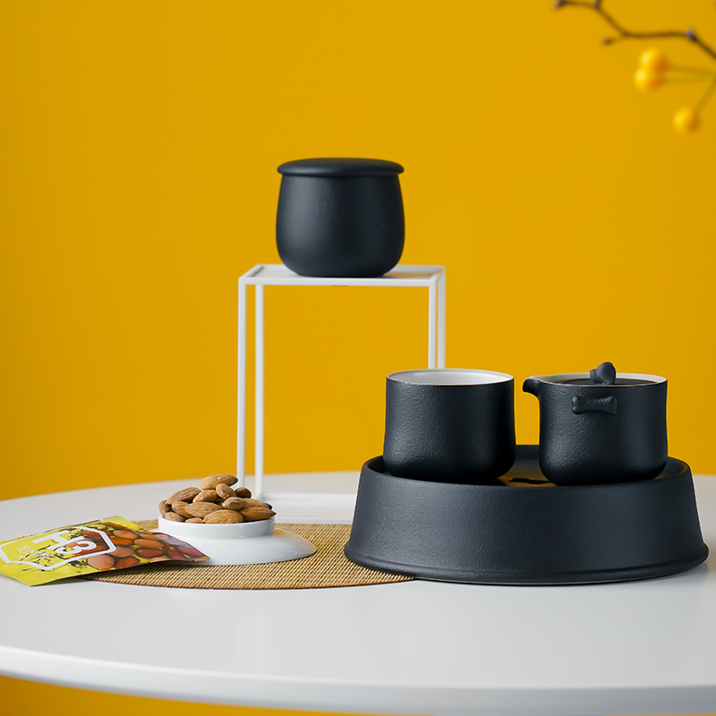 万仟堂陶瓷功夫茶具套装高档家用客厅简约茶具旺财成套