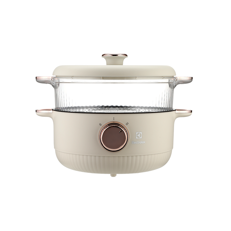伊莱克斯(Electrolux)电火锅分体式可拆洗家用5L大容量火锅专用锅电煮锅多功能电火锅 EGFS5110高清大图