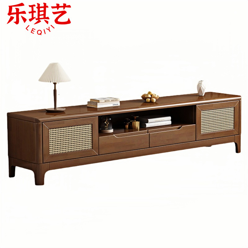 乐琪艺 电视柜 胡桃色 个高清大图