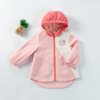 拉里宝贝Lioniebaby童装儿童外套宝宝梭织冲锋衣连帽防风外套2020春款新品女童LN01WS004