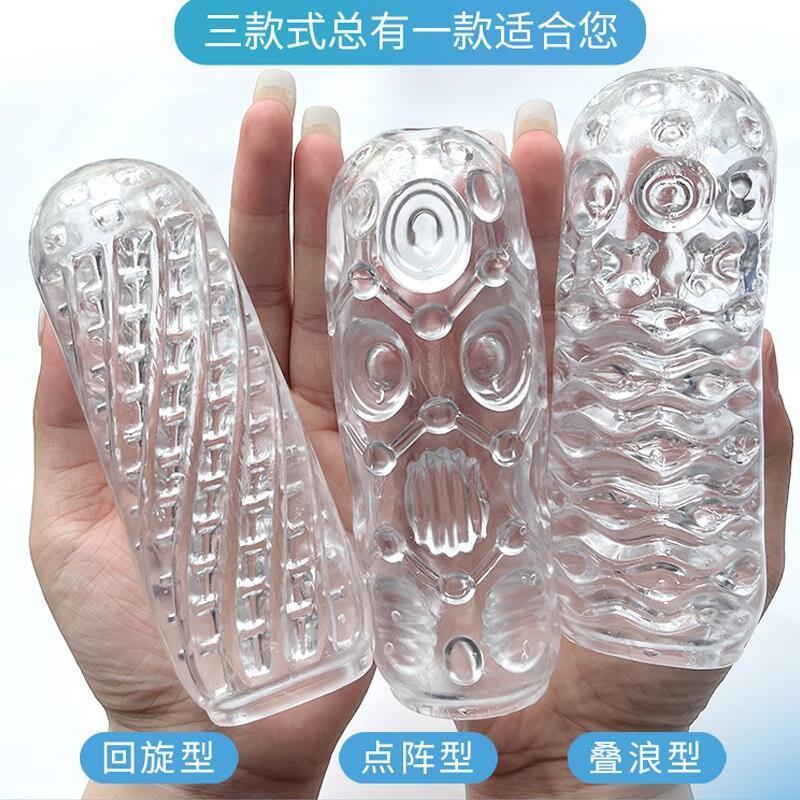 取悦训练器手动飞机杯男用自慰器男性真空夹吸快感螺纹刺激自慰杯透明胶体倒模名器成人情趣性用品负压气孔手控飞机杯男性系列高清大图