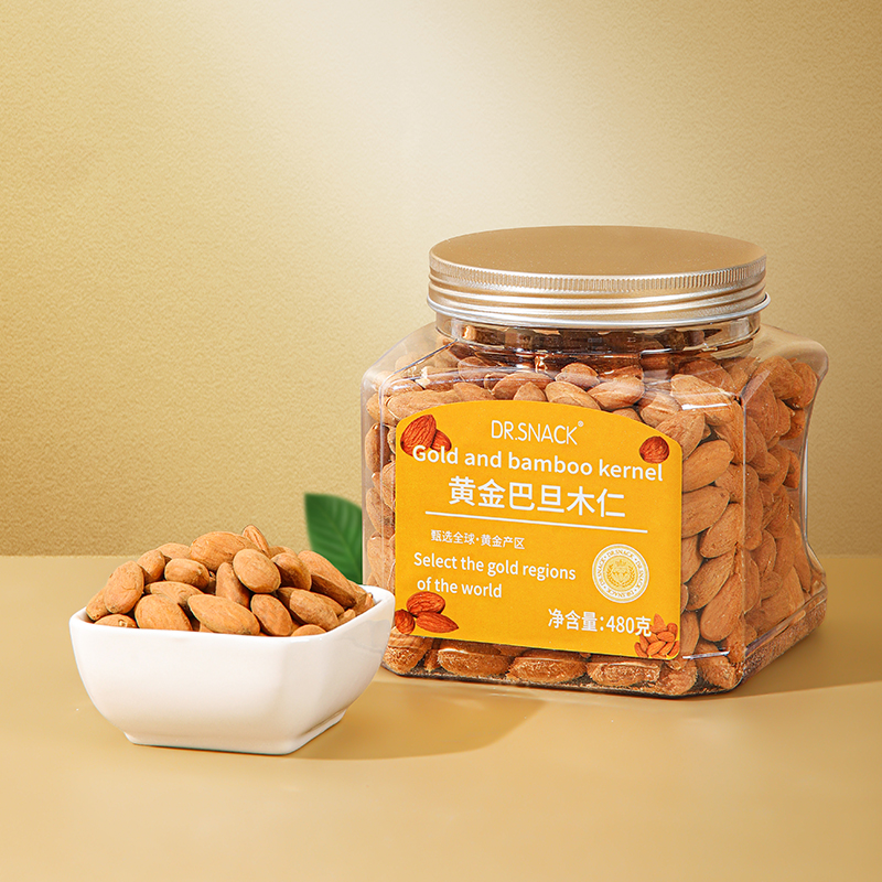 黄金果农DR.SNACK黄金巴旦木仁480克健康零食大罐装美味坚果零食优选高清大图