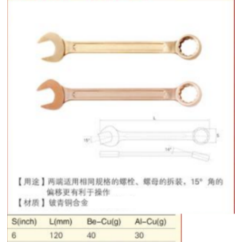 四凯两用扳手SK-OS-021高清大图