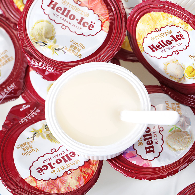 比比赞酸奶常温冰淇淋布丁250g果冻零食品小吃网红儿童休闲多口味