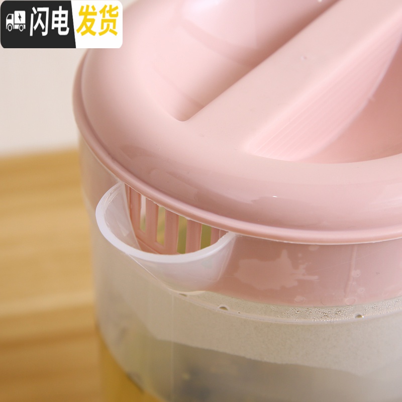 三维工匠冷水壶家用塑料北欧创意简约宿舍客厅可高温耐热凉水壶冷水杯套装 经典款-紫色高清大图