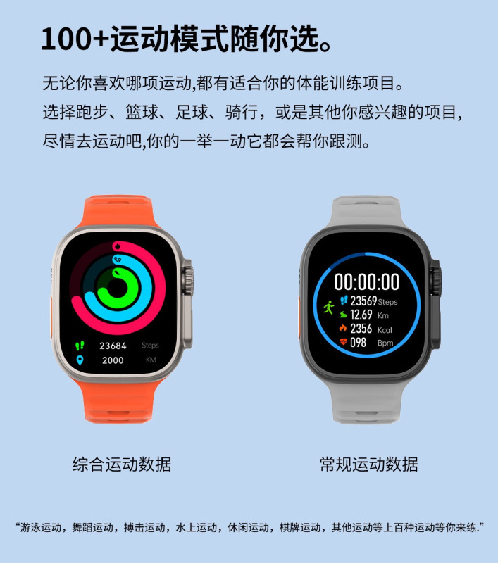 勃睿[苏宁自营]NFC门禁款DT8ULTR―TWS蓝牙通话心率睡眠拍照功能女性健康助手高清大图