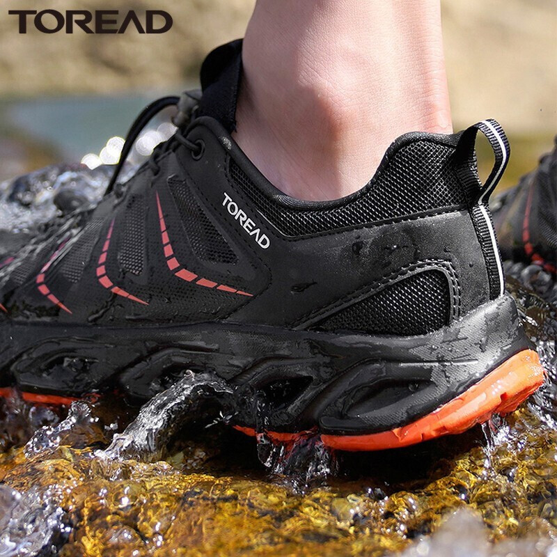 探路者户外溯溪鞋男士涉水鞋春夏季速干涉溪鞋男户外钓鱼鞋防滑网面透气运动鞋塑溪鞋潮汐鞋水陆两栖鞋两用鞋