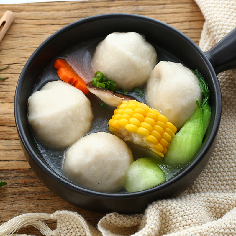 海欣灌汤福州鱼丸500g火锅丸子食材麻辣烫关东煮豆捞烧烤食材高清大图