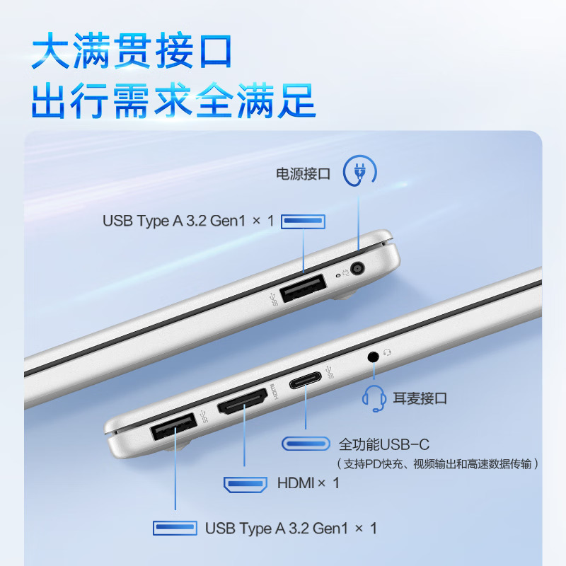 HP惠普星book14 14-EP1774TU 14英寸Ultra 7-155H英特尔商务便携办公学生网课轻薄本笔记本电脑16G内存512G固态2.5K银色