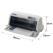 爱普生(EPSON) LQ-735KII 82列增值税发票针式打印机 195汉字/秒 1+6层复写能力 摩擦/拖纸器进纸