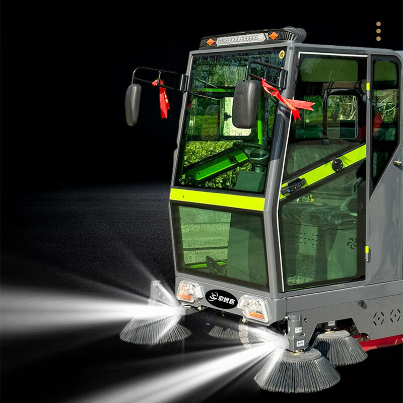 京世嘉 驾驶式物业马路电动扫路车 JS-2000BD 绿色 BDZSSC高清大图