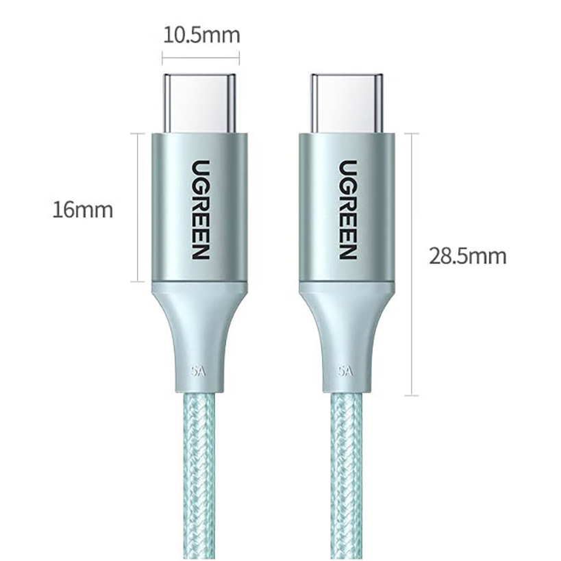 绿联(UGREEN)苹果16/15充电线Type-C数据线双头PD100W快充ctoc车载适用iPhone16/2m高清大图