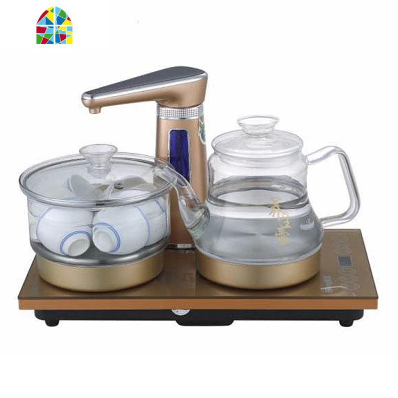全自动上水壶电热炉电热烧水壶家用自吸式抽水功夫泡茶具越雁喜凌 FENGHOU 款式三:全自动玻璃壶不锈钢锅