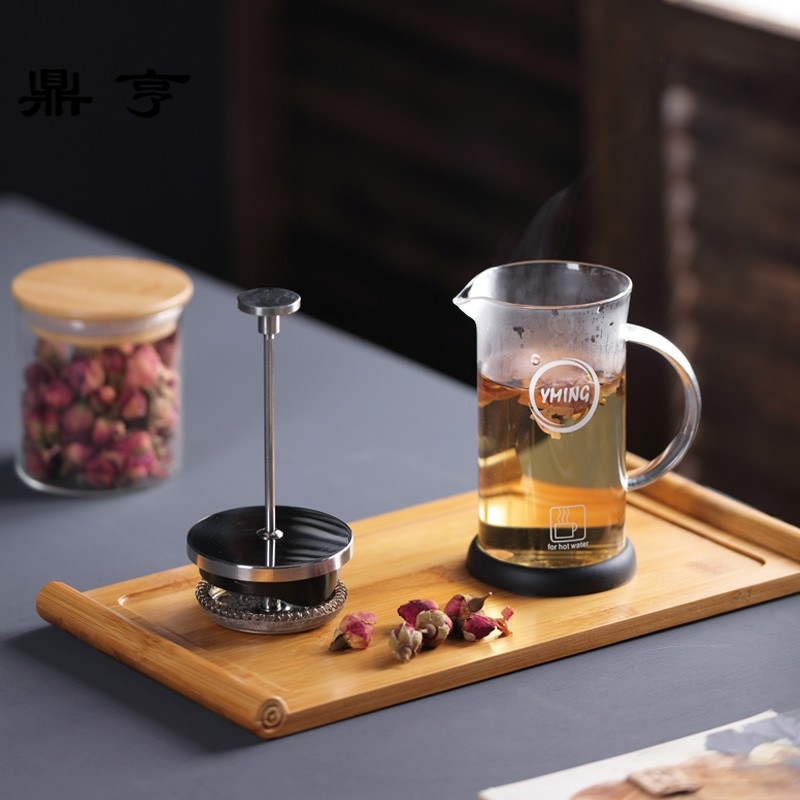 鼎亨玻璃茶壶耐高温功夫茶具套装配件耐热防爆家用简约过滤泡茶冲