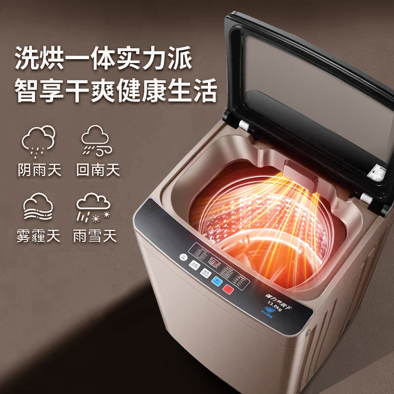 全自动洗衣机10KG咖色