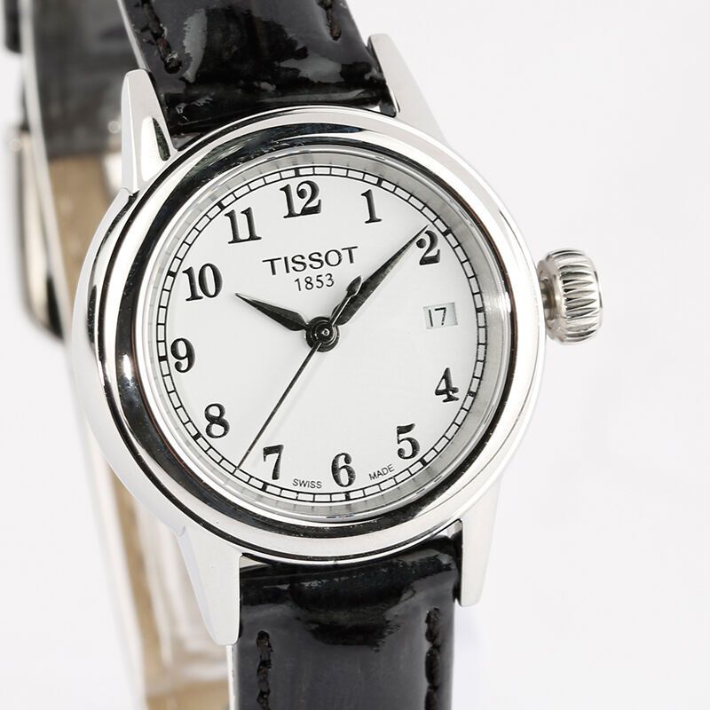 天梭(TISSOT)手表 卡森系列 石英表 女士金属表带休闲商女表T085.210.11.011.00