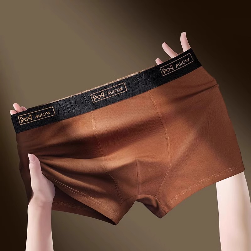 猫人男士内裤男生纯棉抗菌四角裤衩青少年大码透气男款平角短裤