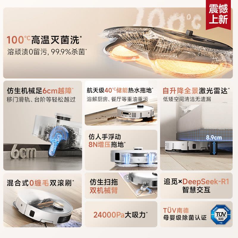 追觅扫地机器人S50Pro上下水版图片