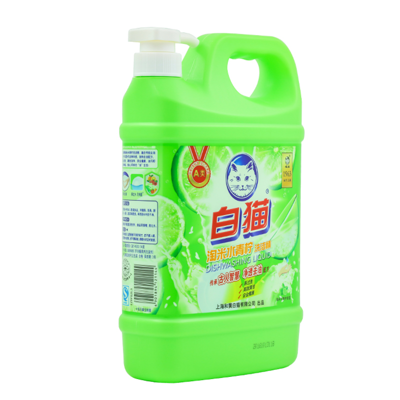 白猫 淘米水青柠 洗洁精 1.35kg（单位：瓶）