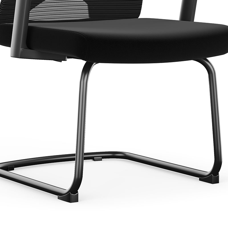 初嘉CJ-7161办公椅弓形椅电脑椅网布学习椅会客网椅 黑框高清大图