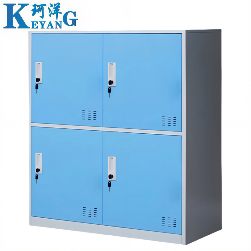 珂洋 存包柜 四门(蓝白套色) 台高清大图