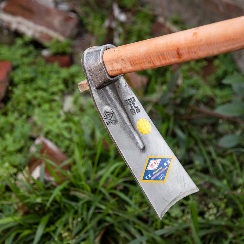 全钢锄头农用老式挖地挖土种菜工具多功能开沟神器开山翻土军工锄