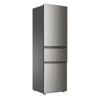 海尔 Haier BCD-215STPD 冰箱 215L (深空灰色) 三门家用小冰箱 直冷定频三级能效