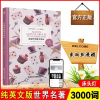 床头灯英语3000词爱丽丝漫游奇境记书虫系列英语阅读英文原版全英文轻松英语名作欣赏初中生英语课外读物世界名著外国小说书