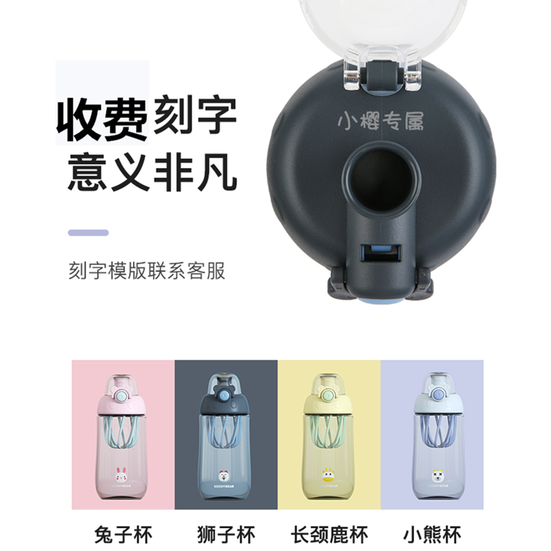 杯具熊beddybear摇摇杯蛋白摇粉杯健身运动水杯子代餐奶昔搅拌杯塑料随手杯580ml高清大图