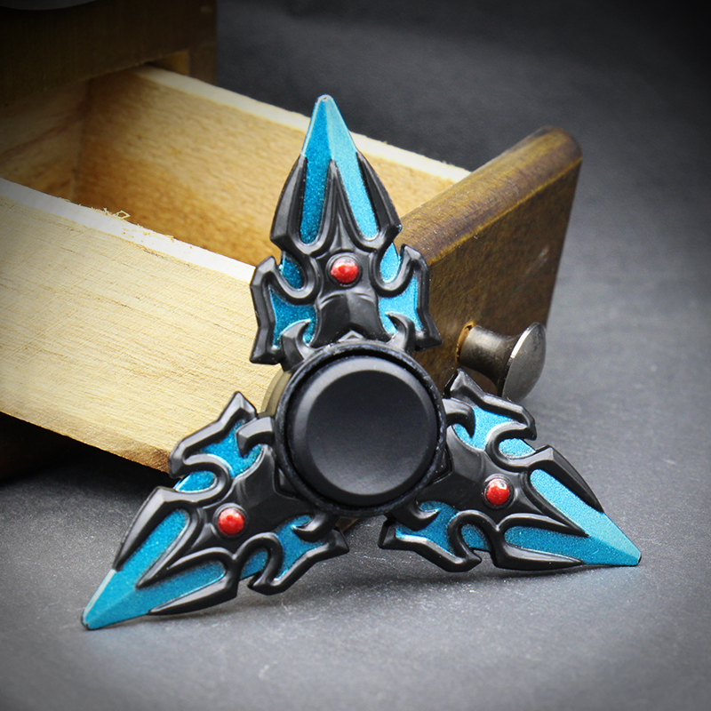 指尖陀螺荣耀金属儿童玩具成人男孩手指陀螺减压指间陀螺持久兰陵王