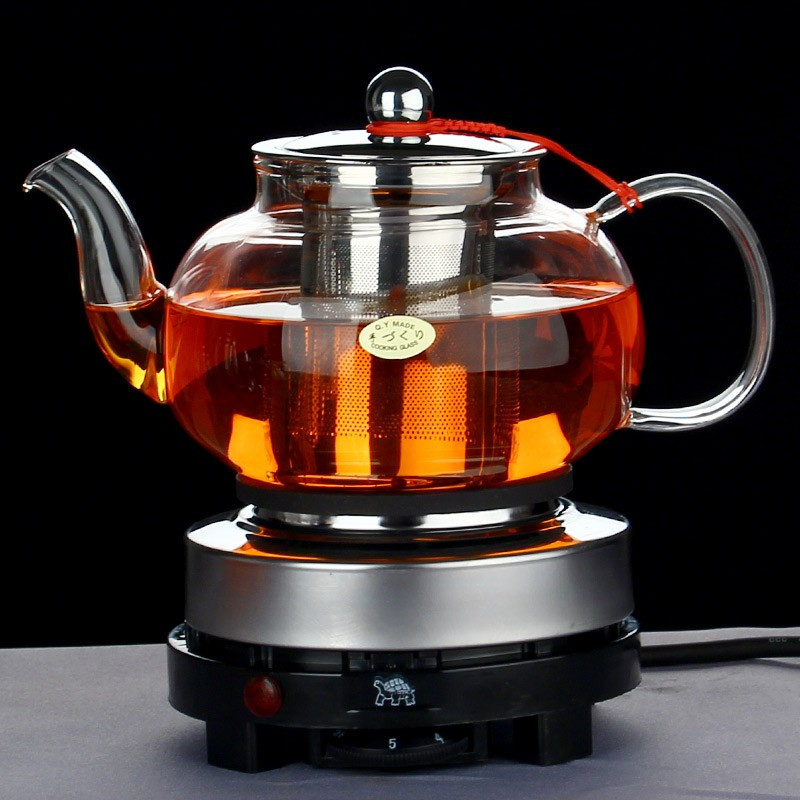 鼎亨耐高温玻璃茶壶煮茶器黑茶普洱茶泡茶壶电热茶炉文火加热保温