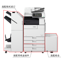 佳能（Canon）iR-ADV4545 A3黑白数码复合机含工作台/原厂三年质保/上门安装售后/双面打印/复印/扫描钛白色